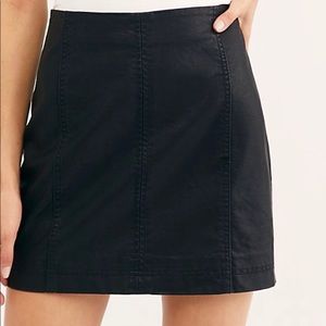 Free people vegan leather skirt